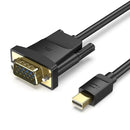 Vention Mini DP Male to VGA Male HD Cable 2M Black HFDBH