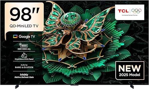 TCL 98 Inch 4K QD-Mini LED Google TV 98C7K | Home Appliance
