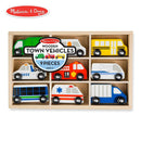 Melissa & Doug Wooden Town Vehicles Set 46003170