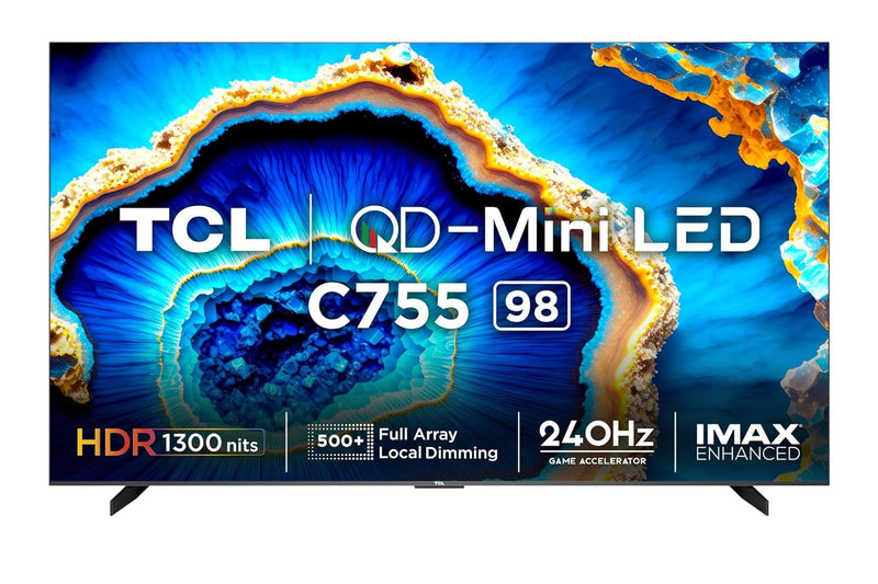 TCL 98 inches 4K Ultra HD Smart QD Mini LED Google TV 98C755