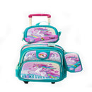 Aacown 18" School Bag With Trolley+lunch Bag+pencil Case 11401176