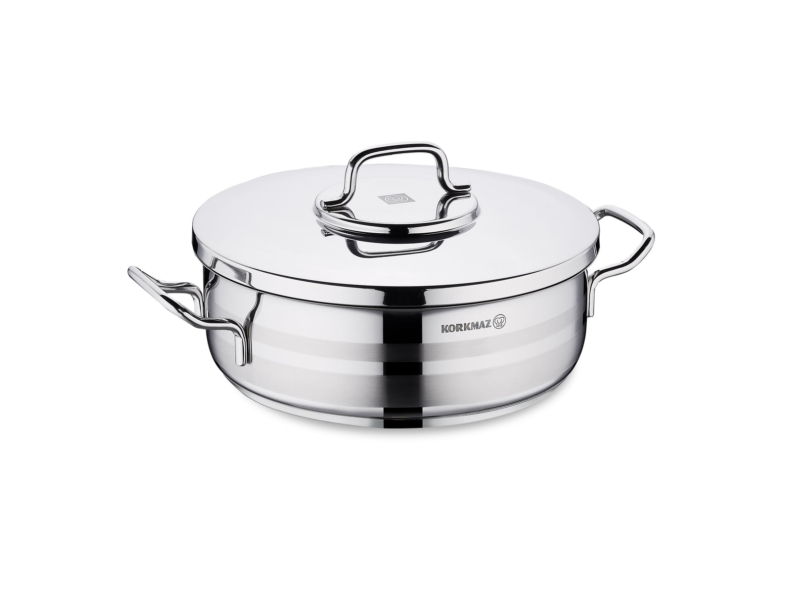 Korkmaz Astra 2 Low Casserole 24x8cm / 3.5L A2034 | Kitchen Appliance