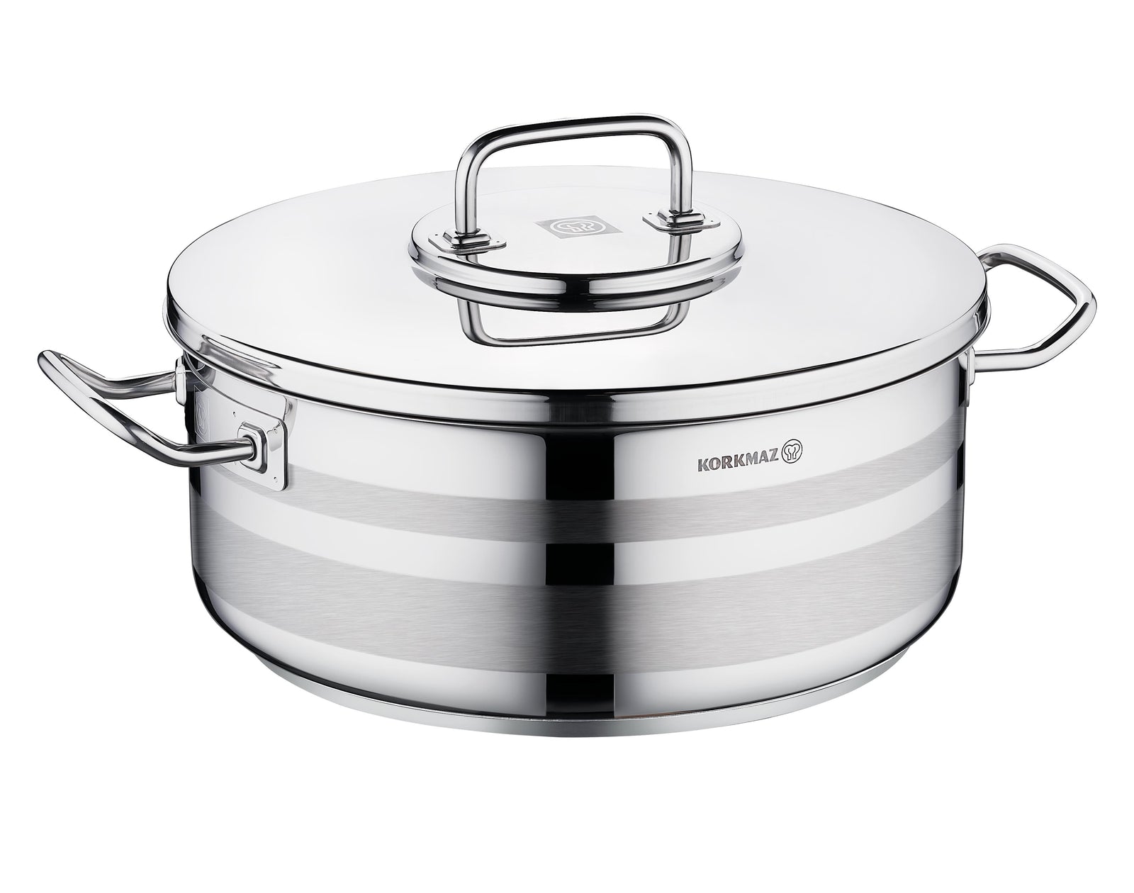 Korkmaz Astra 2 Low Casserole 32x13cm / 10.25L A2038 | Kitchen Appliance