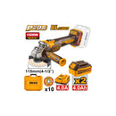 INGCO Cordless Angle Grinder BL Motor 20V, 1000W, Disc 115mm CAGLI271532