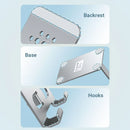 Vention Articulating Desk Phone / Tab Stand with 360° Rotatable Base Gray Aluminium Alloy Type KSDH0