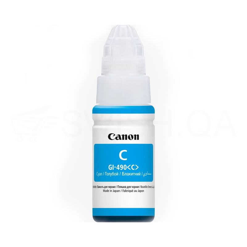 Canon Ink Cartridge GI 490 Cyan 0664C001