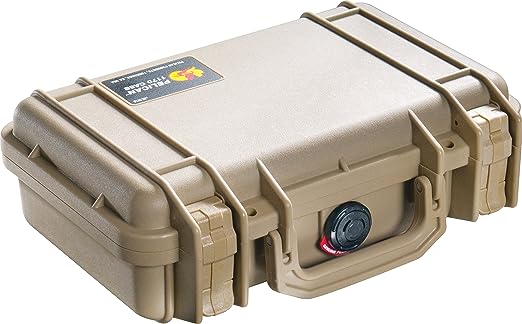 Pelican Products 1170-000-190 Small Case with Foam (Desert Tan)