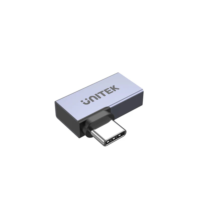 Unitek Type C 90° Angle USB4 Male to Female Adapter (40Gbps/ PD 240W/ 8K 60Hz) A1040GY01 | CABLES & ADAPTERS Unitek Type C 90° Angle USB4 Male to Female Adapter (40Gbps/ PD 240W/ 8K 60Hz) A1040GY01 | CABLES & ADAPTERS