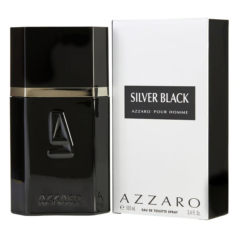 Azzaro Silver Black  Eau De Toilette For Men 100ml