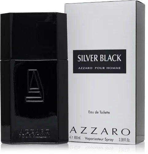 Azzaro Silver Black  Eau De Toilette For Men 100ml