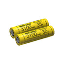 Nitecore IMR 3100mAh 2 Pack 35A Flat Top 18650 Batteries for Vaping Devices