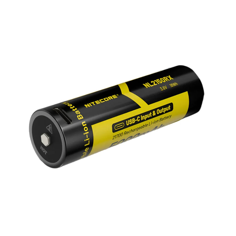 Nitecore NL2150RX 5000mAh USB-C Rechargeable 21700 Battery