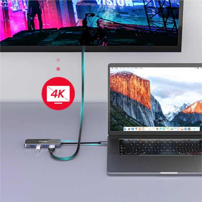Unitek 6-in-1 USB-C 5Gbps Hub (3*USB3.0 + HDMI + Gigabit Ethernet + PD 100W), Space Grey D1084A | Computer Accessories Unitek 6-in-1 USB-C 5Gbps Hub (3*USB3.0 + HDMI + Gigabit Ethernet + PD 100W), Space Grey D1084A | Computer Accessories