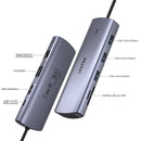 Unitek 9-in-1 USB-C 5Gbps Hub (3*USB-A 5Gbps + SD/Micro SD + Gigabit Ethernet + VGA + HDMI 4K + PD 100W), Space Grey D1113A