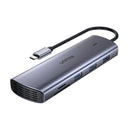 Unitek 9-in-1 USB-C 5Gbps Hub (3*USB-A 5Gbps + SD/Micro SD + Gigabit Ethernet + VGA + HDMI 4K + PD 100W), Space Grey D1113A