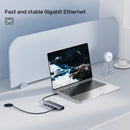 Unitek 9-in-1 USB-C 5Gbps Hub (3*USB-A 5Gbps + SD/Micro SD + Gigabit Ethernet + VGA + HDMI 4K + PD 100W), Space Grey D1113A