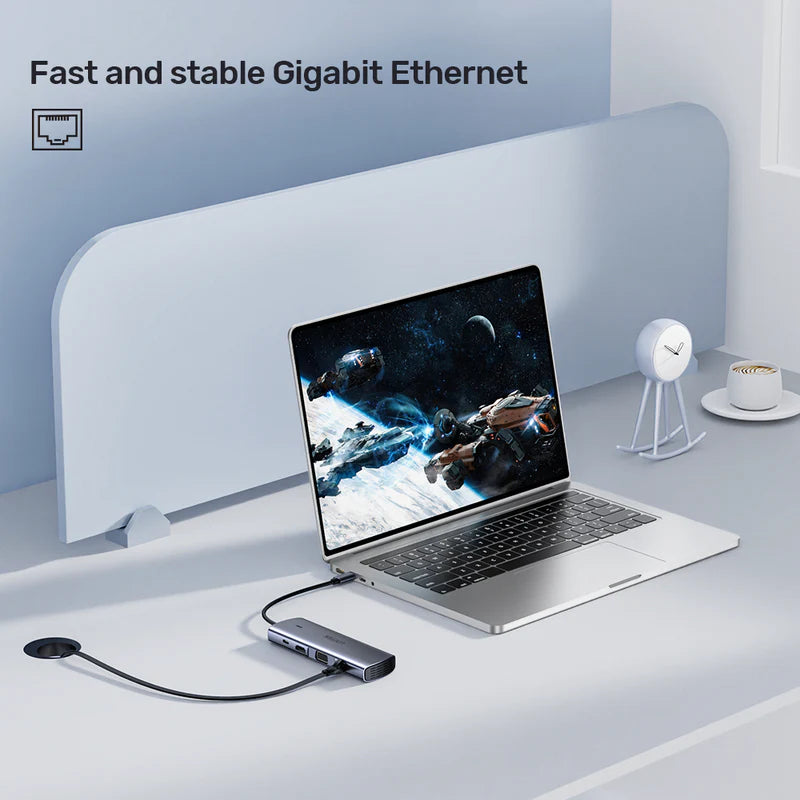 Unitek 9-in-1 USB-C 5Gbps Hub (3*USB-A 5Gbps + SD/Micro SD + Gigabit Ethernet + VGA + HDMI 4K + PD 100W), Space Grey D1113A | Power Adapter & Charger Accessories Unitek 9-in-1 USB-C 5Gbps Hub (3*USB-A 5Gbps + SD/Micro SD + Gigabit Ethernet + VGA + HDMI 4K + PD 100W), Space Grey D1113A | Power Adapter & Charger Accessories