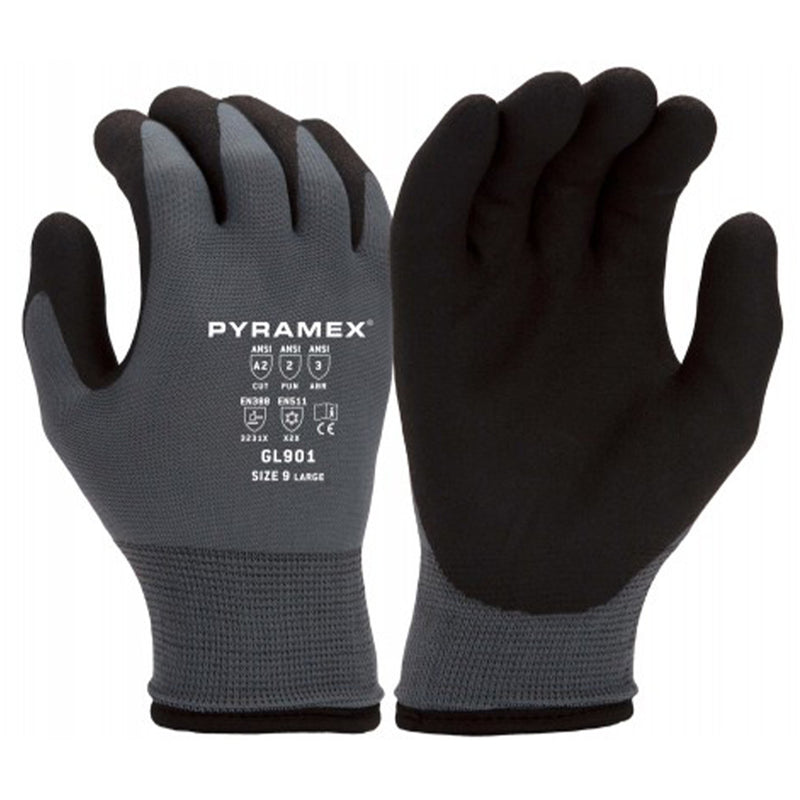 Pyramex Insulated Dipped Gloves Cut Resistant A2 Gloves GL901