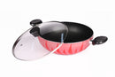 Gitco Hotwaves Non Stick Kadai With Lid 28cm/4L PW9742
