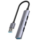 Unitek 4-in-1 USB-A 5Gbps Hub (USB3.0 + 3*USB2.0), Space Gray H1208A