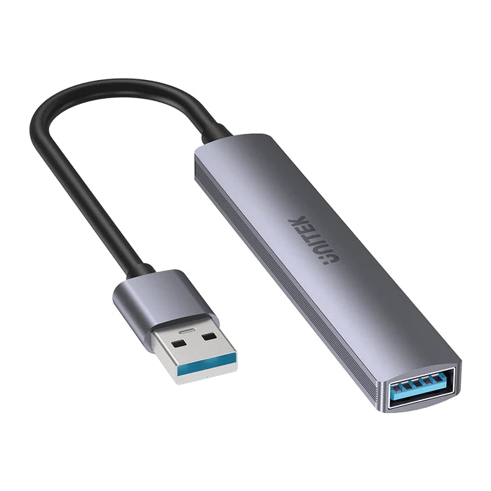 Unitek 4-in-1 USB-A 5Gbps Hub (USB3.0 + 3*USB2.0), Space Gray H1208A