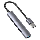 Unitek 4-in-1 USB-A 5Gbps Hub (USB3.0 + 3*USB2.0), Space Gray H1208A