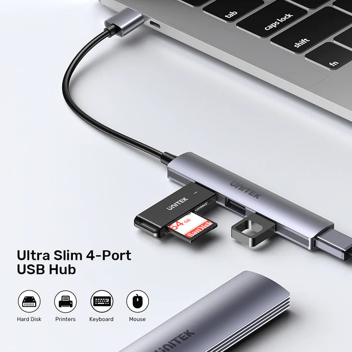 Unitek 4-in-1 USB-A 5Gbps Hub (USB3.0 + 3*USB2.0), Space Gray H1208A | Computer Accessories Unitek 4-in-1 USB-A 5Gbps Hub (USB3.0 + 3*USB2.0), Space Gray H1208A | Computer Accessories