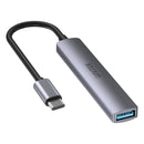 Unitek 4-in-1 USB-C 5Gbps Hub (USB3.0 + 3*USB2.0), Space Gray H1208B