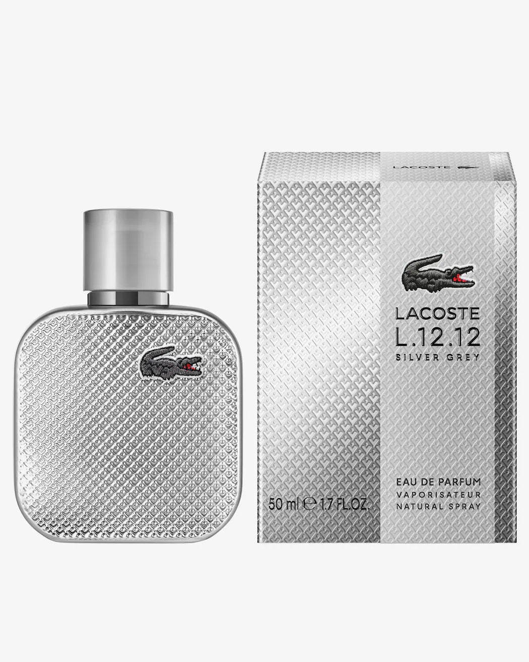 Lacoste L.12.12 Silver Grey Eau De Parfum For Men 100ml | Men's Perfume