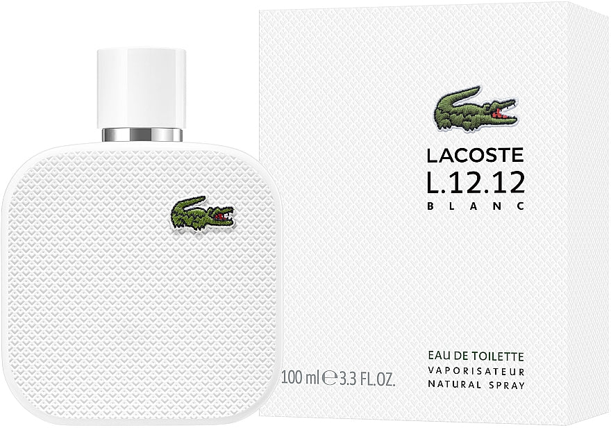 Lacoste L.12.12 Blanc Eau de Toilette For Men 100ml | Men's Perfume Lacoste L.12.12 Blanc Eau de Toilette For Men 100ml | Men's Perfume