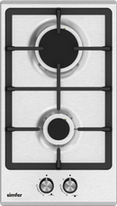Simfer Built-in Gas Hob, 2 Gas Burners, 30cm SMFBHGFLT30