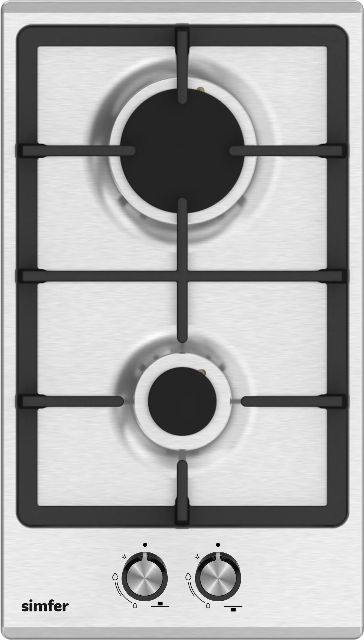 Simfer Built-in Gas Hob, 2 Gas Burners, 30cm SMFBHGFLT30 | Kitchen Appliance