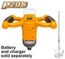 INGCO Cordless Mixer 20V, M14 Pad Thread MXLI2001