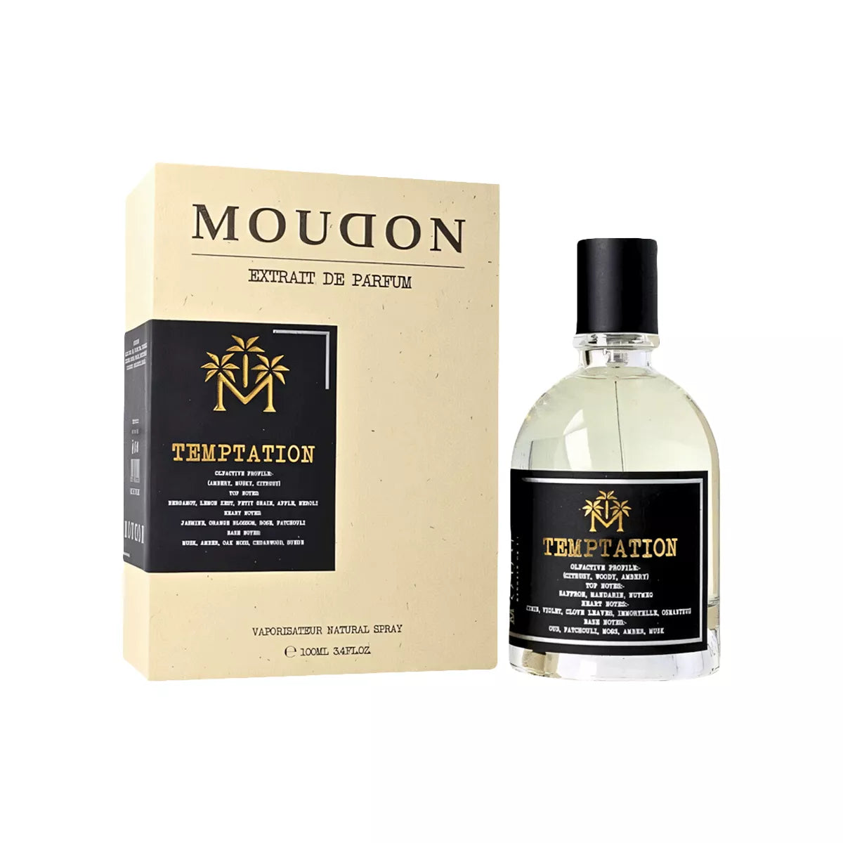 Moudon Temptation Extrait De Parfum For Unisex 100ml | Unisex Perfumes Moudon Temptation Extrait De Parfum For Unisex 100ml | Unisex Perfumes