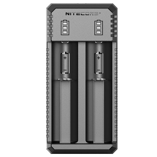 Nitecore UI2 Dual-Slot USB Charger, for 18650, 21700, 18350, 20700 Batteries