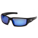 Pyramex Venture Gear - Pagosa - Black Frame/Ice Blue Mirror Anti-Fog Lens Safety Glasses VGSB565T