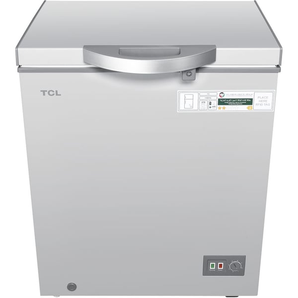 TCL Chest Freezer, 188L Chest Freezer, Mechanical Control, Silver F188CFSL