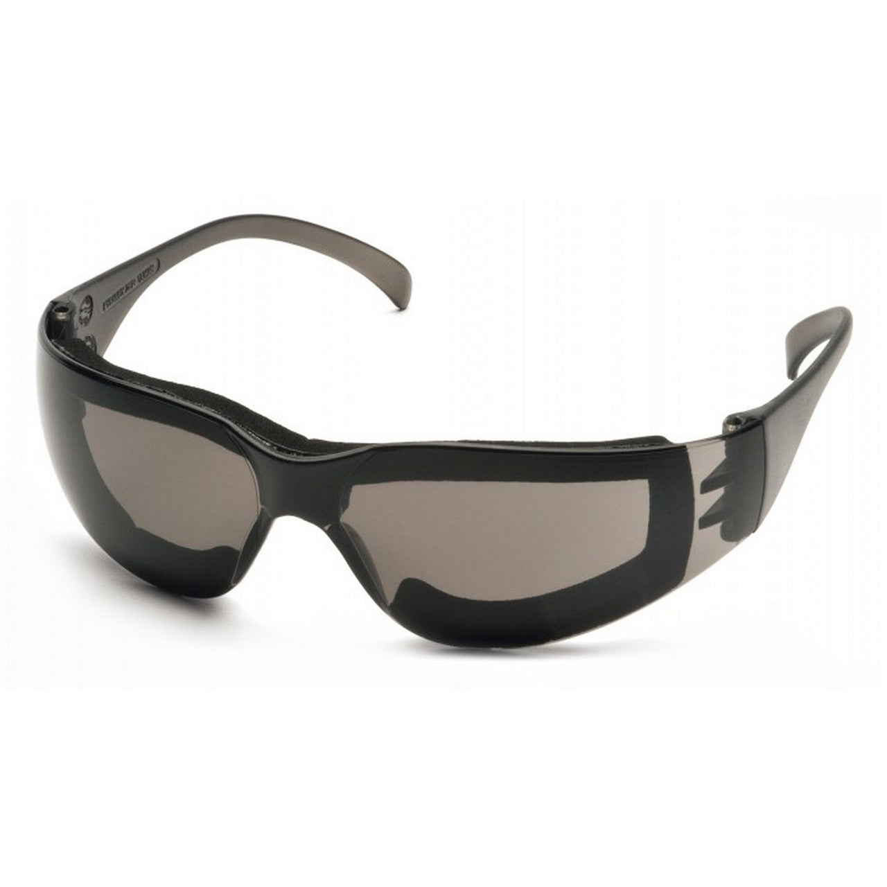 Pyramex Intruder - Gray Frame w/Full Foam Padding/Gray-Hardcoated AF Lens Safety Glasses S4120STFP | Safety Goggles