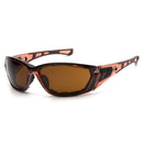 Pyramex Coffee Anti-Fog Lens with Padded Translucent Brown Frame STB10815DT