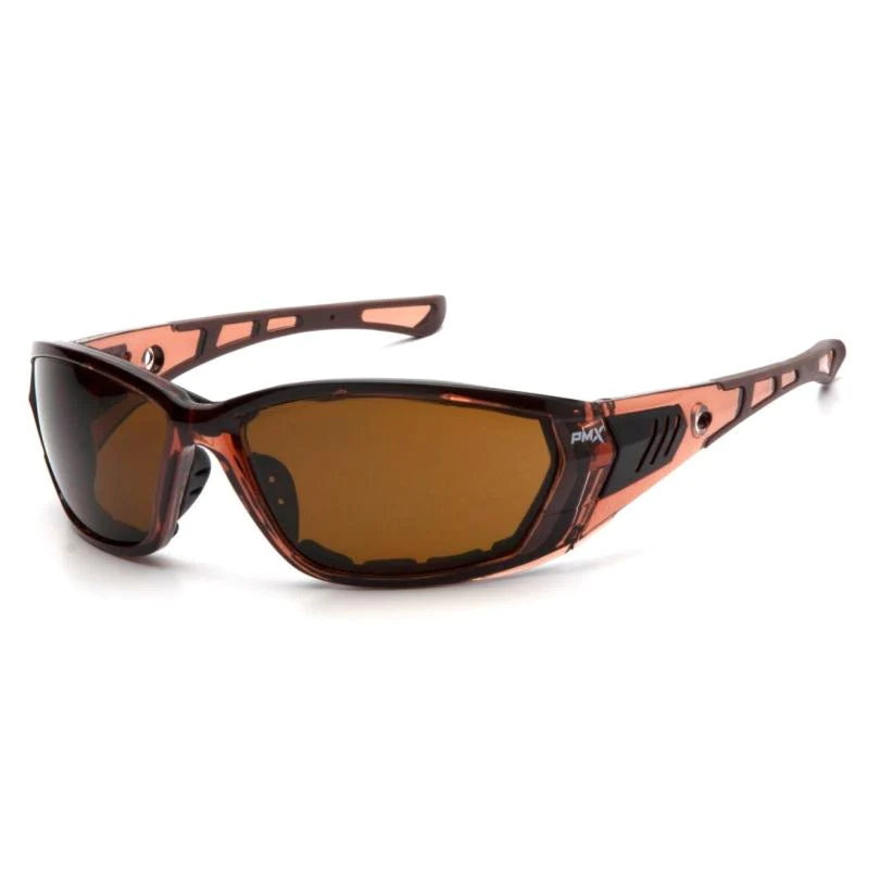Pyramex Coffee Anti-Fog Lens with Padded Translucent Brown Frame STB10815DT