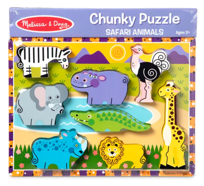 Melissa & Doug Safari Chunky Puzzle - 8 Pieces 46003722
