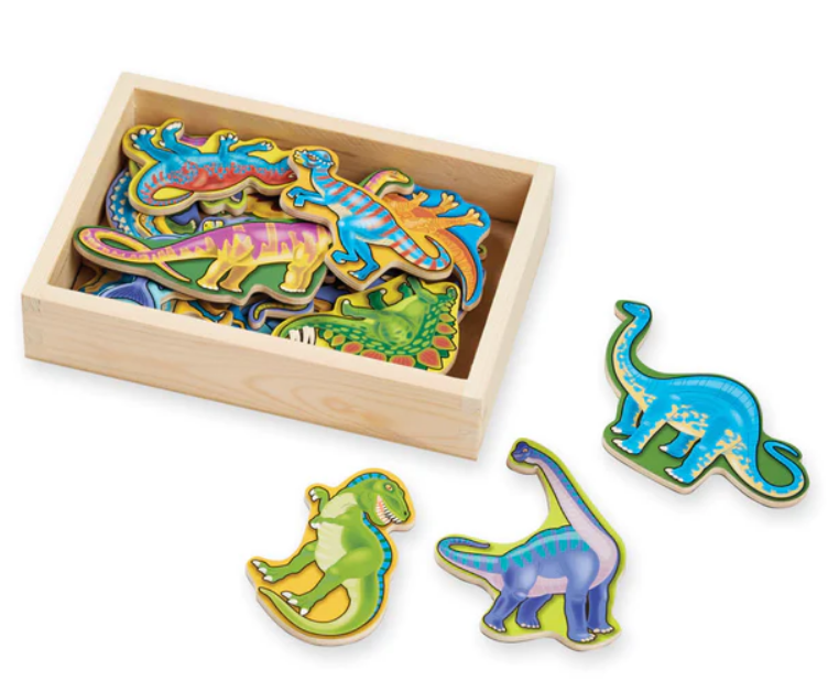 Melissa & Doug Wooden Dinosaur Magnets 46000476