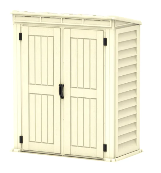 Yardmate Pent Plus 5x3ft Resin Garden Storage Shed | Garden Decor Yardmate Pent Plus 5x3ft Resin Garden Storage Shed | Garden Decor