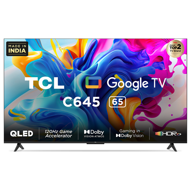 TCL 65"Qled  Google TV/HDMI2.1/UHD Resolution (3840x2160p) HDR Pro 65C645