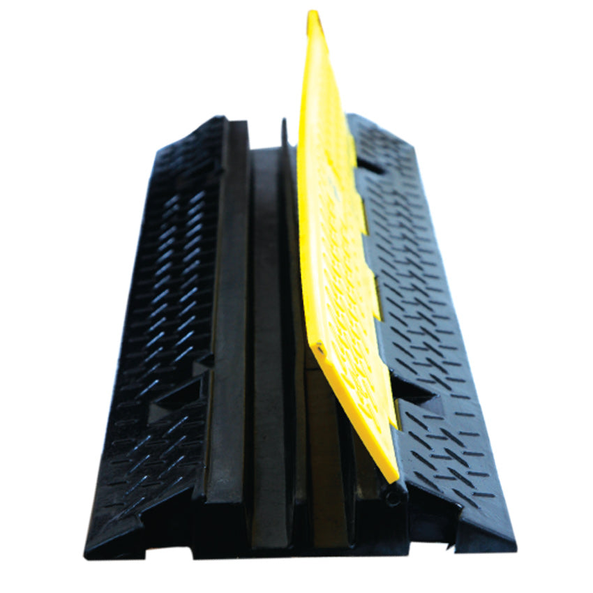 Cable Protector 2 Channels - 10 Ton Capacity | Safety Traffic Cable Protector 2 Channels - 10 Ton Capacity | Safety Traffic