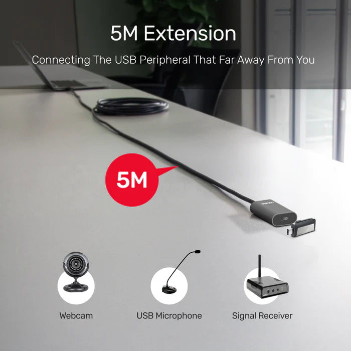 Unitek 5M USB 3.1 USB-C Active Extension Cable USB-C Male To Female U305A
