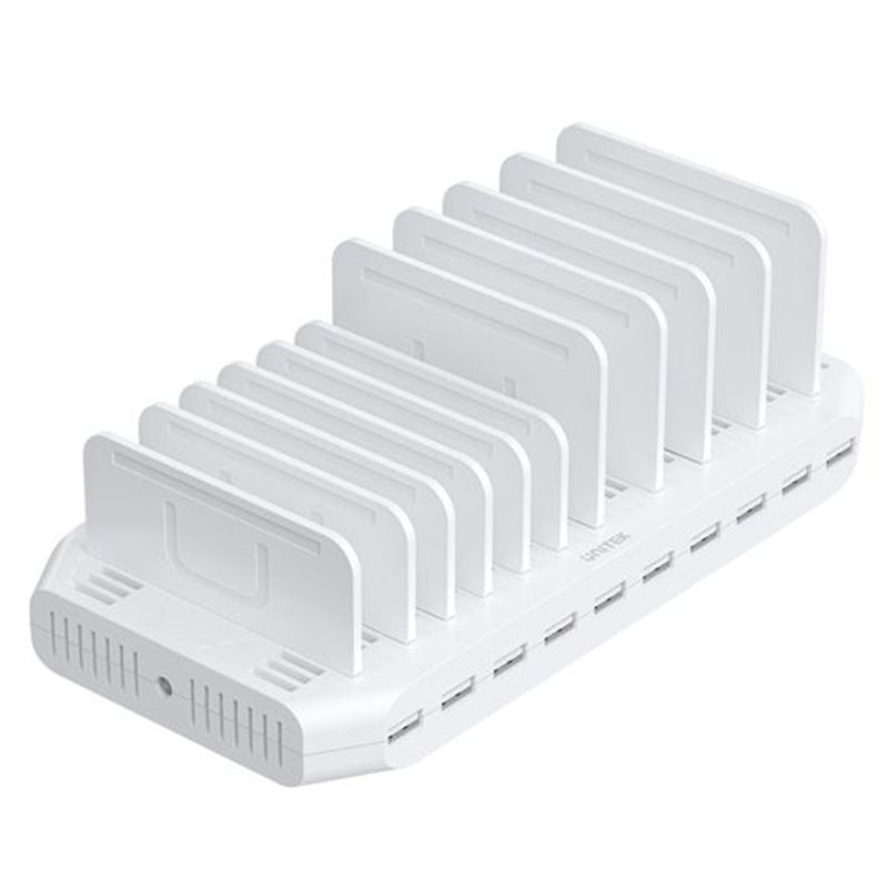 Unitek 60W 10-Port USB Charging Station (10*2.4A), White, 20V3A Power Adapter Y-2190D