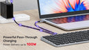 Unitek 9-in-1 USB-C Hub with Keyboard (3*USB3.0 + HDMI 2.0 + SD/Micro SD + Audio + Type C PD 100W) D1092A