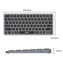 Unitek 9-in-1 USB-C Hub with Keyboard (3*USB3.0 + HDMI 2.0 + SD/Micro SD + Audio + Type C PD 100W) D1092A