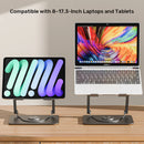 Unitek Adjustable Laptop Stand with Detachable Magnetic Cooling Fan, Adjustable Height and 360° Rotation OT1098AGY